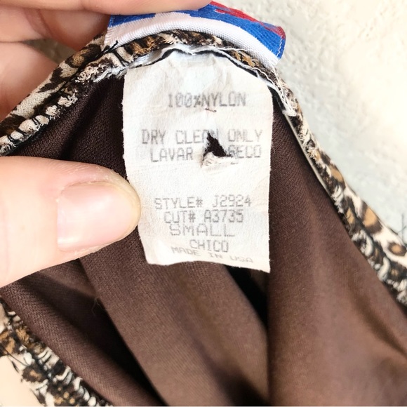 Vintage 579 Cheetah Print Cami Dress, S - Picture 5 of 8